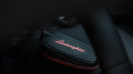 Bespoke Key Fob Cover in Black Crocodile