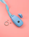 Bespoke Key Fob Cover in Baby Blue Nappa