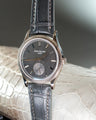 Bespoke Watch Strap in Graphite Grey Alligator