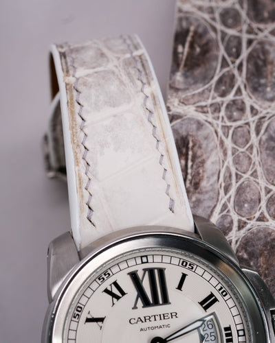 Bespoke Watch Strap in Natural Himalayan Crocodile