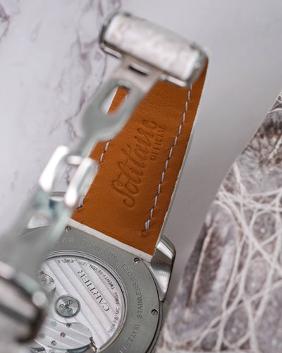 Bespoke Watch Strap in Natural Himalayan Crocodile