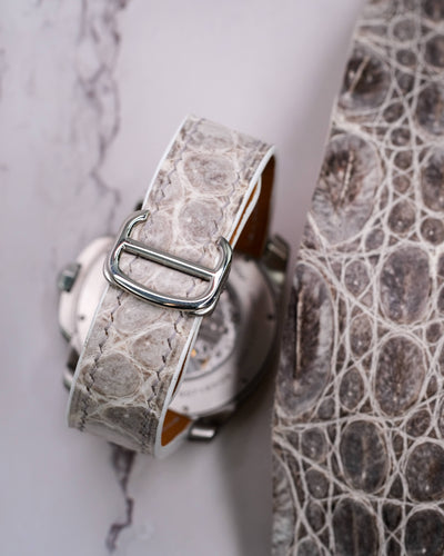 Bespoke Watch Strap in Natural Himalayan Crocodile