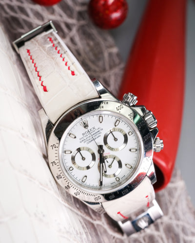 Bespoke Watch Strap in Natural Himalayan Crocodile