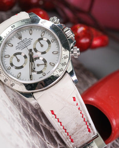 Bespoke Watch Strap in Natural Himalayan Crocodile