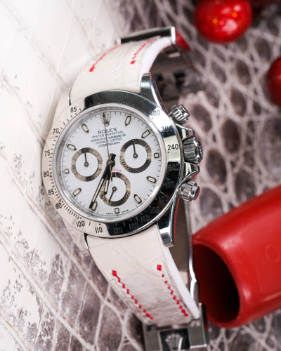 Bespoke Watch Strap in Natural Himalayan Crocodile
