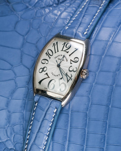 Bespoke Watch Strap in Baby Blue Himalayan Crocodile