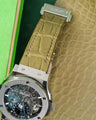 Bespoke Watch Strap in Pine Green Alligator