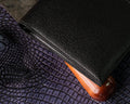 Bespoke Bifold Wallet in Black Chevre