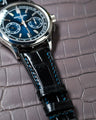 Bespoke Watch Strap in Jet Black Crocodile