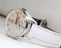 Bespoke Watch Strap in White Crocodile