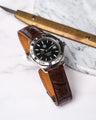 Bespoke Watch Strap in Chocolate Brown Crocodile