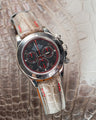 Bespoke Watch Strap in Grey Himalayan Crocodile