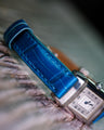 Bespoke Watch Strap in Miami Blue Crocodile