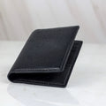 Bespoke Card Holder In Black Chèvre