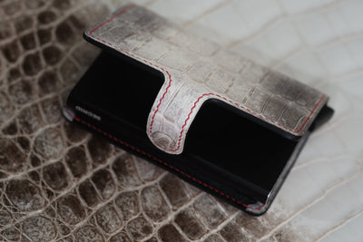 Bespoke Bifold Wallet in Natural Himalayan Crocodile