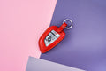 Bespoke Key Fob Cover in Ferrari Red Nappa