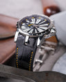 Bespoke Watch Strap in Black Crocodile