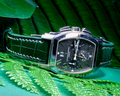 Bespoke Watch Strap in Hunter Green Crocodile