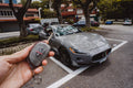 Bespoke Key Fob Cover in Rhino Grey Crocodile