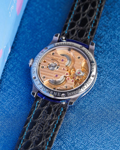 Bespoke Watch Strap in Electric Blue Crocodile