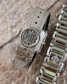 Bespoke Watch Strap in Grey Himalayan Crocodile
