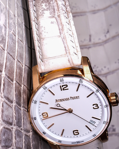 Bespoke Watch Strap in Natural Himalayan Crocodile