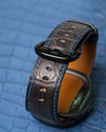 Bespoke Watch Strap in Charcoal Grey Alligator