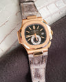 Bespoke Watch Strap in Natural Himalayan Crocodile