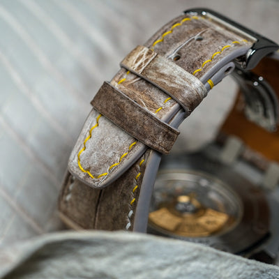 Bespoke Watch Strap in Natural Himalayan Crocodile