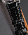 Bespoke Watch Strap in Black Crocodile