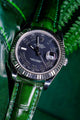 Bespoke Watch Strap in Pine Green Alligator