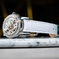 Bespoke Watch Strap in White Crocodile