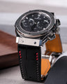 Bespoke Watch Strap in Black Crocodile