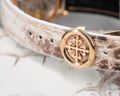 Bespoke Watch Strap in Natural Himalayan Crocodile