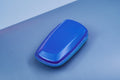 Bespoke Key Fob Cover in Electric Blue Nappa