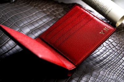 Bespoke Bifold Wallet in Black Crocodile Leather