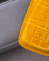Bespoke Key Fob Cover in Yellow Crocodile