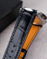 Bespoke Watch Strap in Black Crocodile