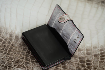 Bespoke Bifold Wallet in Natural Himalayan Crocodile