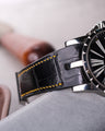 Bespoke Watch Strap in Black Crocodile