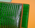 Bespoke Money Clip in Pine Green Alligator