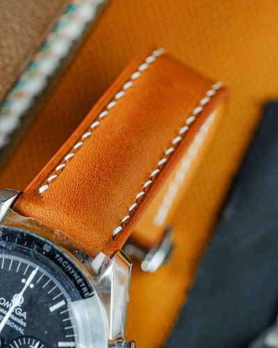 Bespoke Watch Strap in Golden Barenia