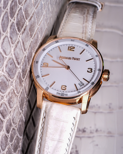 Bespoke Watch Strap in Natural Himalayan Crocodile