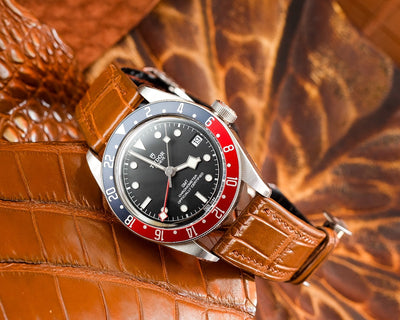 Bespoke Watch Strap in Chestnut Brown Alligator