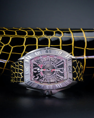Bespoke Watch Strap in Black Gold Alligator