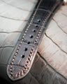 Bespoke Watch Strap in Graphite Grey Alligator