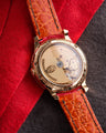 Bespoke Watch Strap in Ferrari Red Crocodile