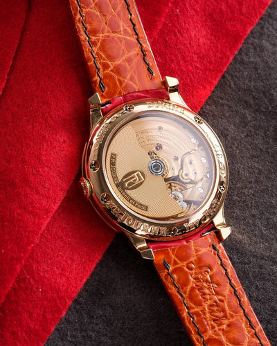Bespoke Watch Strap in Ferrari Red Crocodile