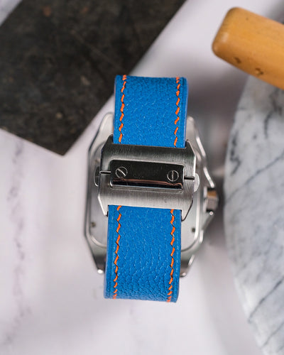 Bespoke Watch Strap in Royal Blue Chèvre