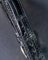 Bespoke Watch Strap in Black Crocodile